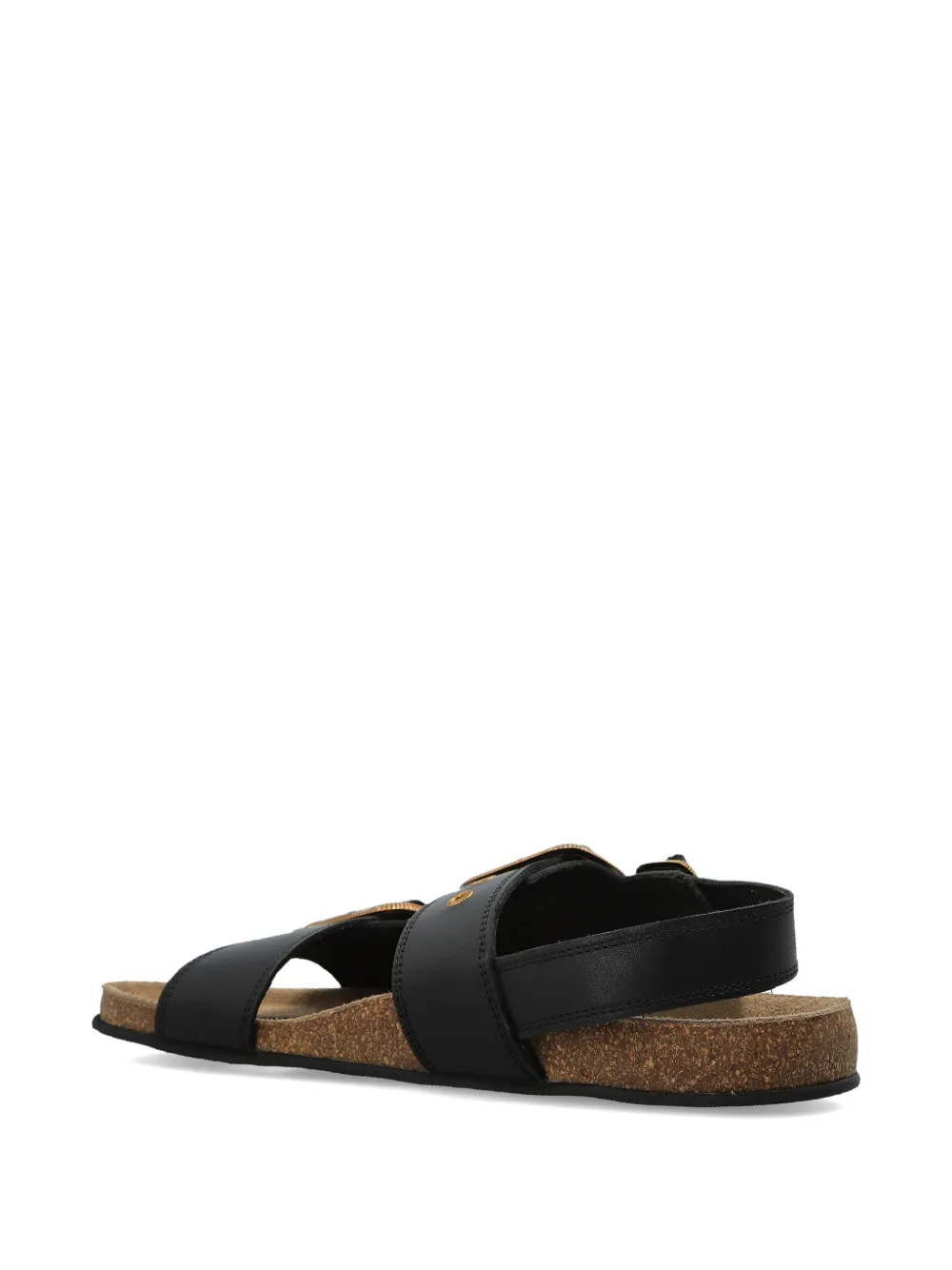 AllSaints Staffa leren sandalen Zwart