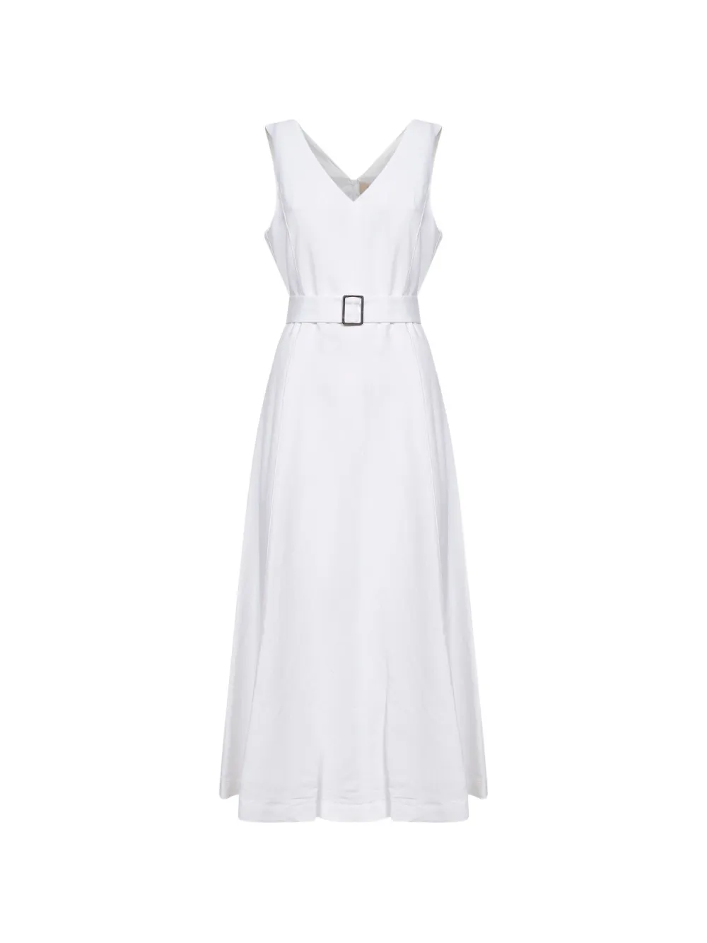 Blanca Vita V-neck flared dress - Bianco