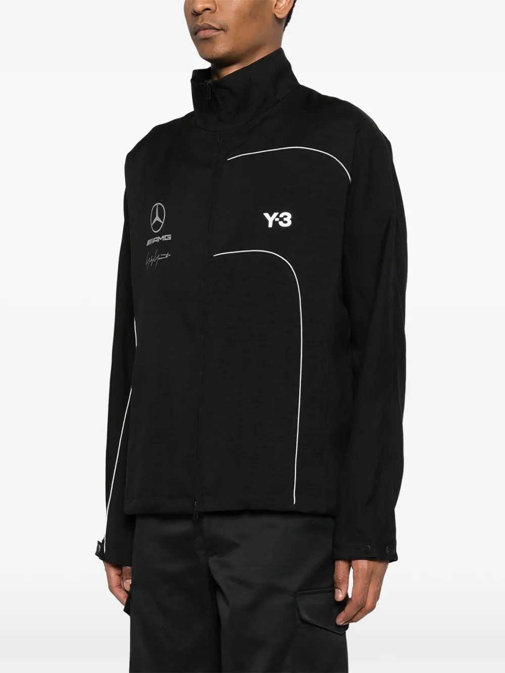 Y-3 x Mercedes-AMG Petronas F1 logo-detail Jacket | Black | FARFETCH