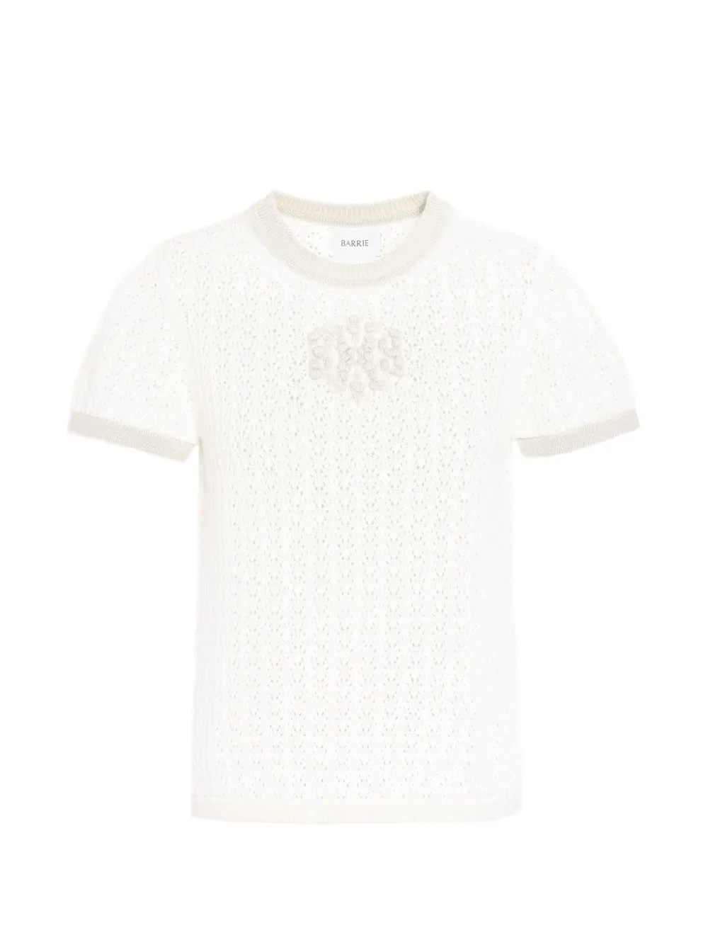 Barrie B-logo cashmere T-shirt - Toni neutri