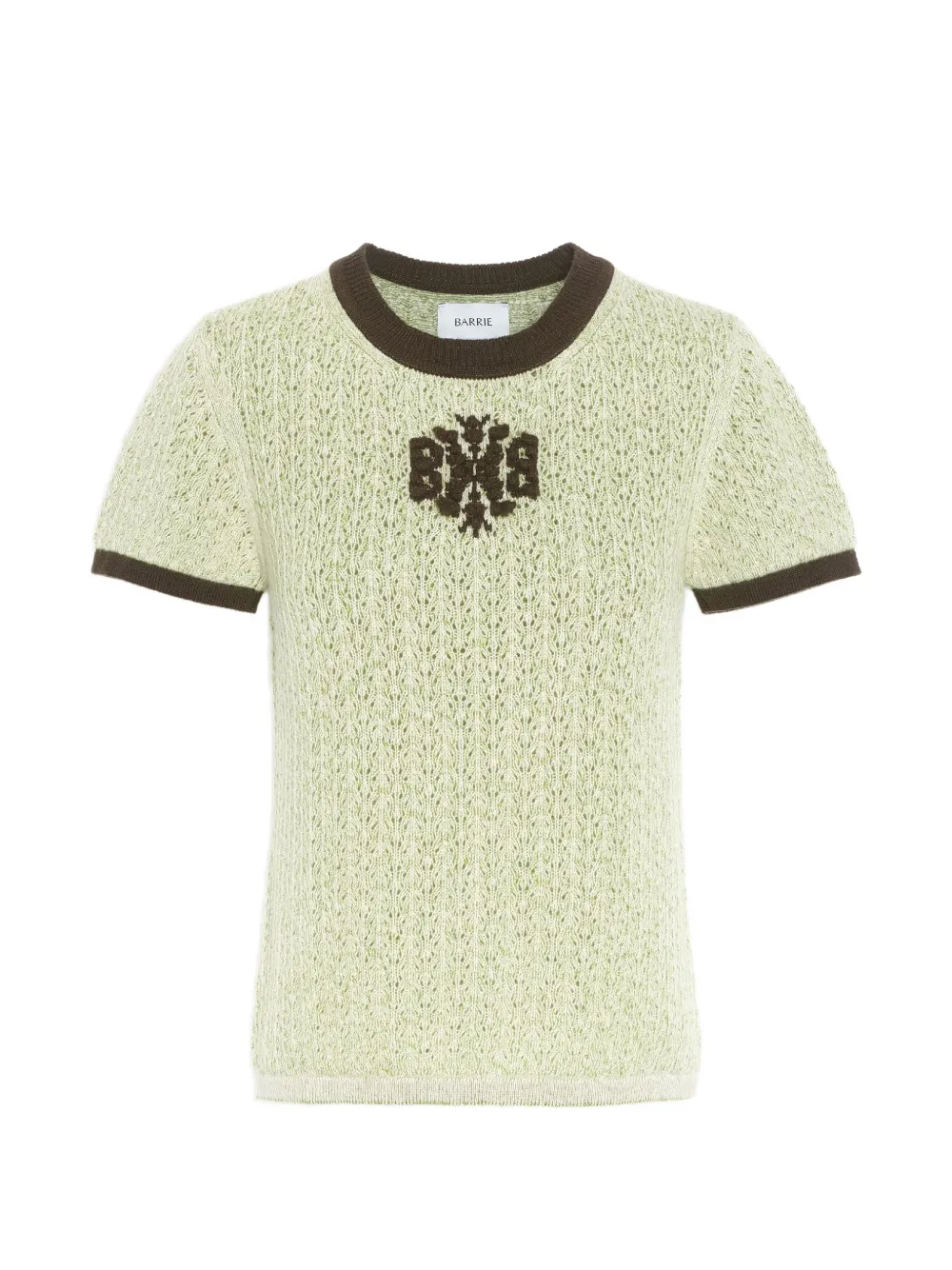 Barrie B-logo cashmere top - Verde