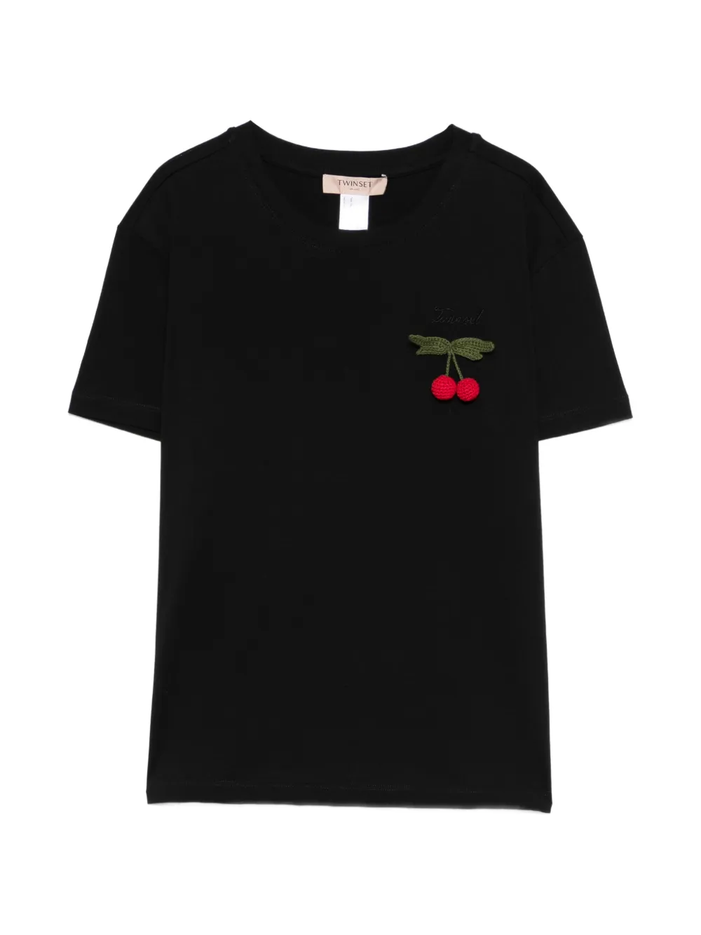 TWINSET cherry -clip T-shirt - Nero