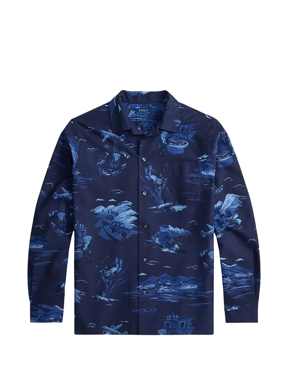 Polo Ralph Lauren Gemustertes Hemd - Blau