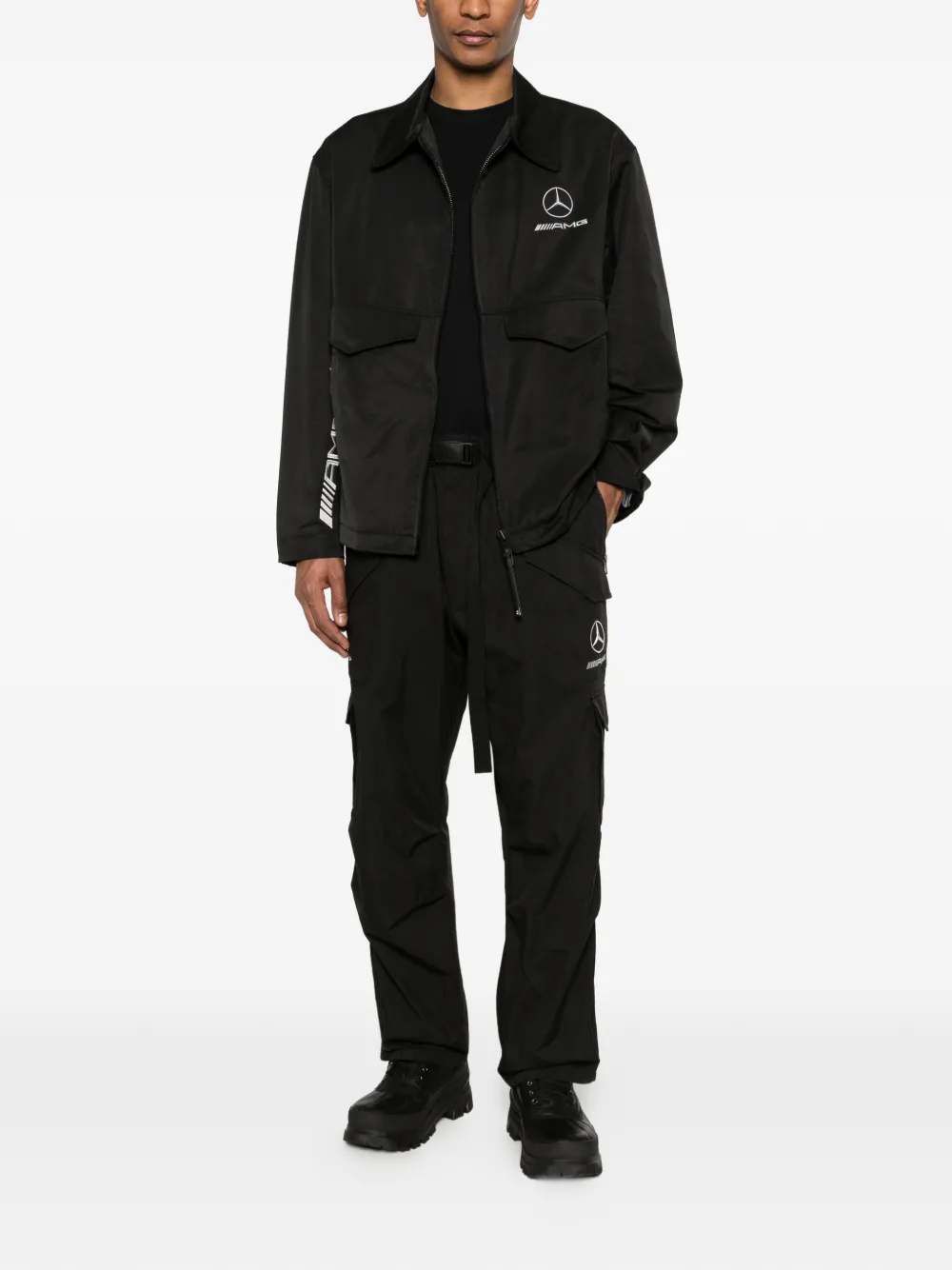 Y-3 x Mercedes-AMG Petronas F1 broek met zak Zwart