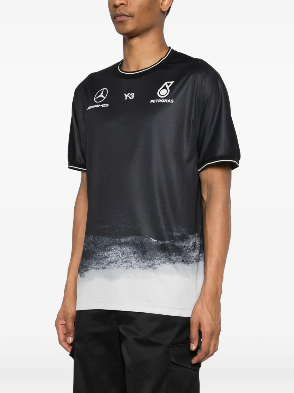 Y-3 x Mercedes-AMG Petronas F1 T-shirt met korte mouwen Grijs