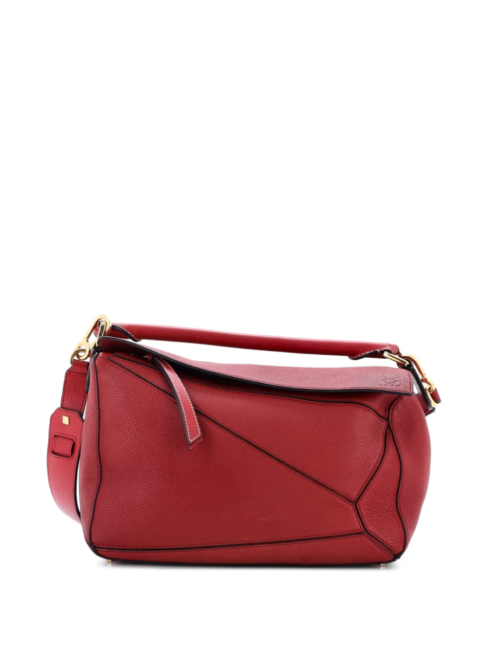Loewe Pre-Owned Puzzle Bag Leather Medium shoulder bag - Rosso
