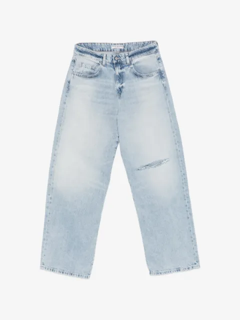 ICON DENIM прямые джинсы с эффектом потертости