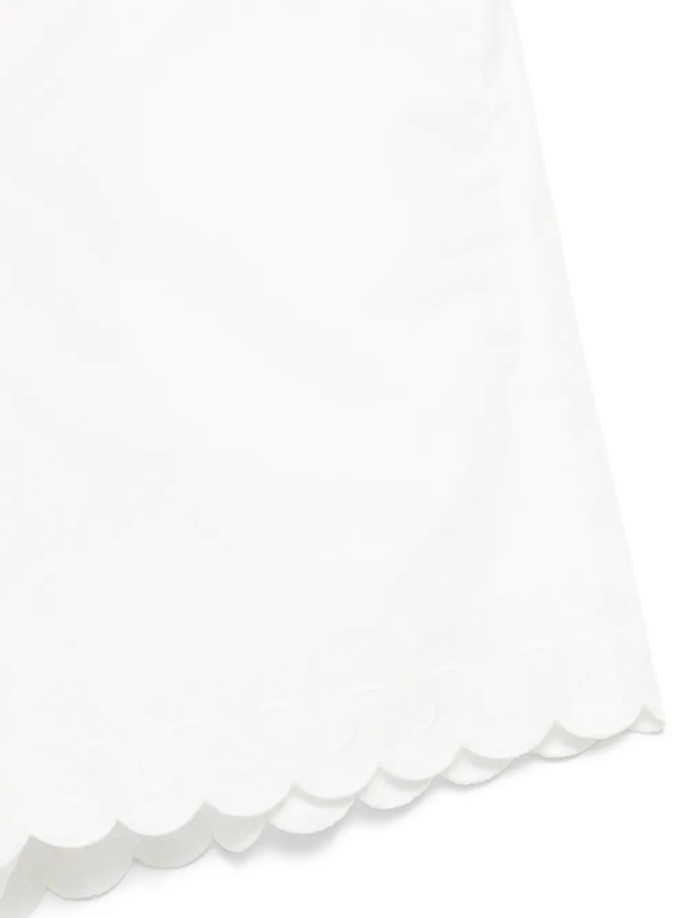 Low Classic Shorts met gewelfde afwerking Wit