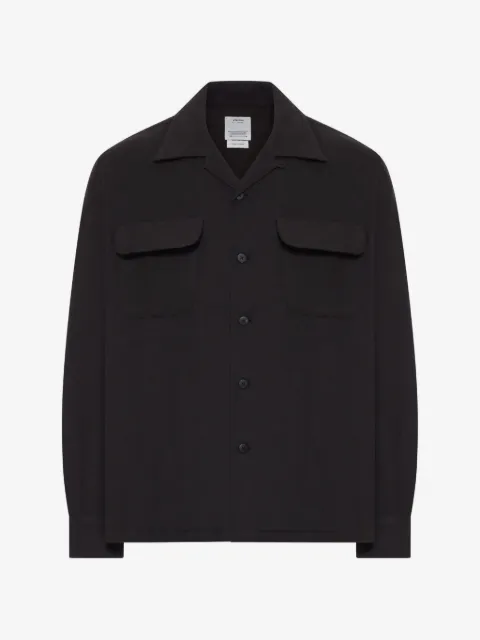 visvim patch-pocket wool overshirt