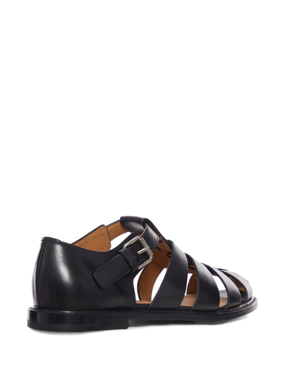 Church's Fume leather sandals Zwart