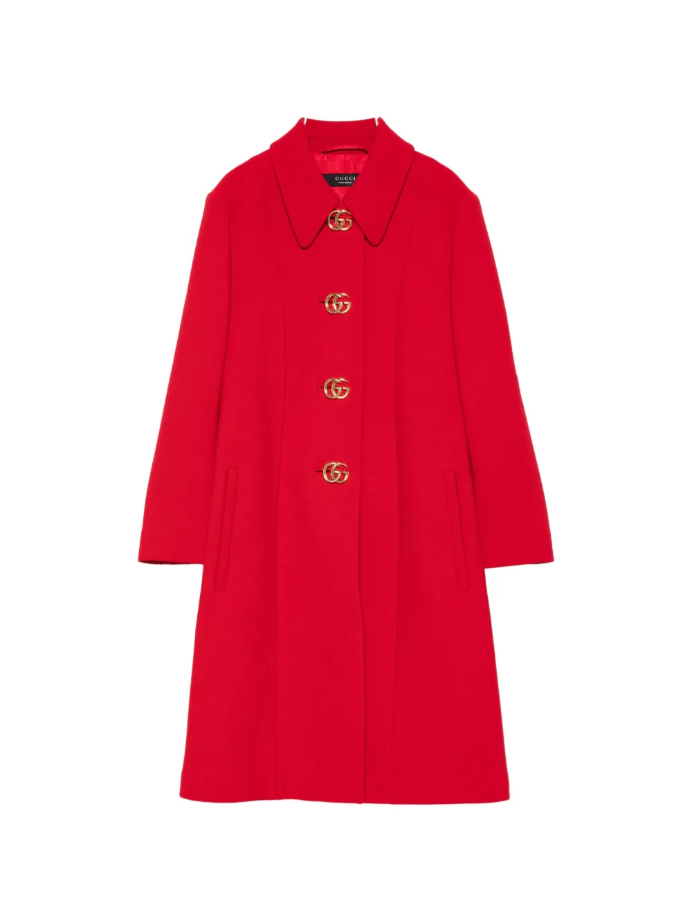 Gucci wool coat - Red