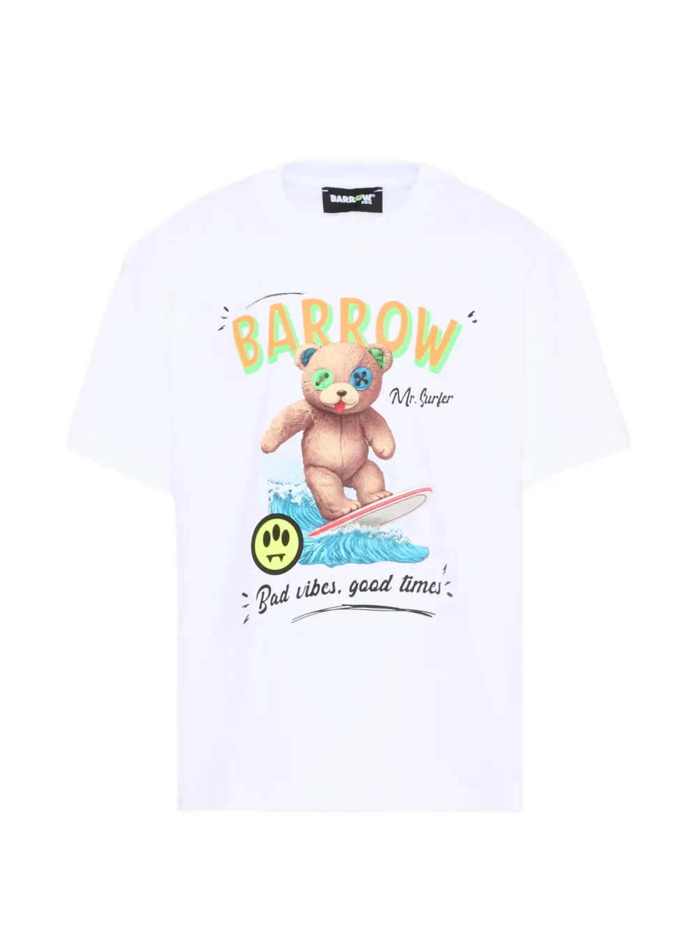 Barrow kids graphic-print short-sleeves T-shirt - Bianco