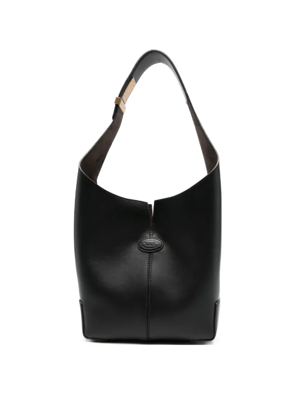 Tod's Di Bag Folio Shoulder Bag in Black