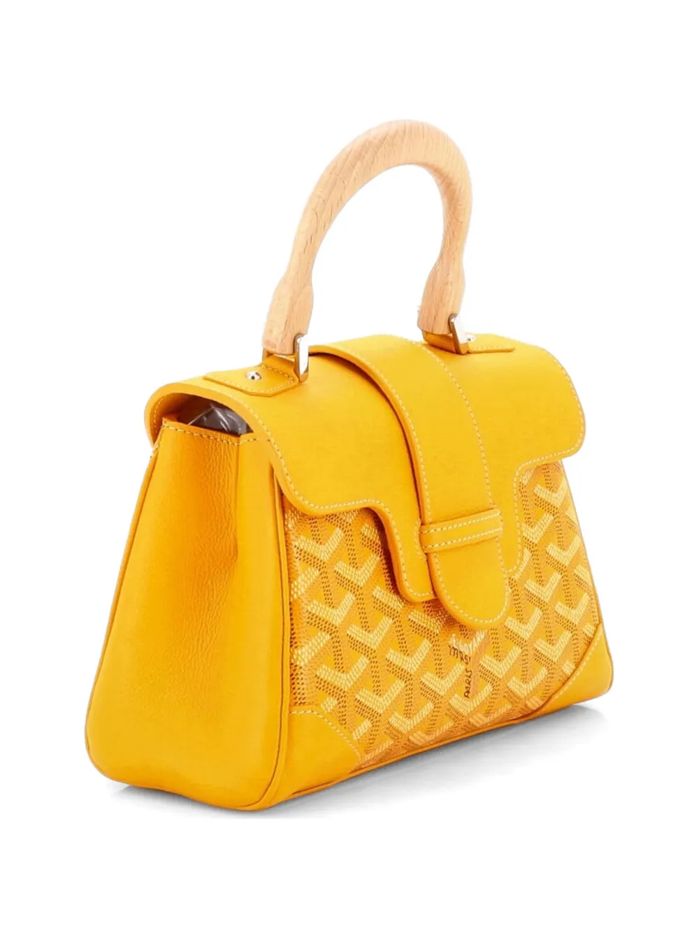  Goyard Pre-owned Sac Porté épaule Saigon à Anse Sur Le Dessus En Toile Enduite Et Cuir Format Mini - Orange 
