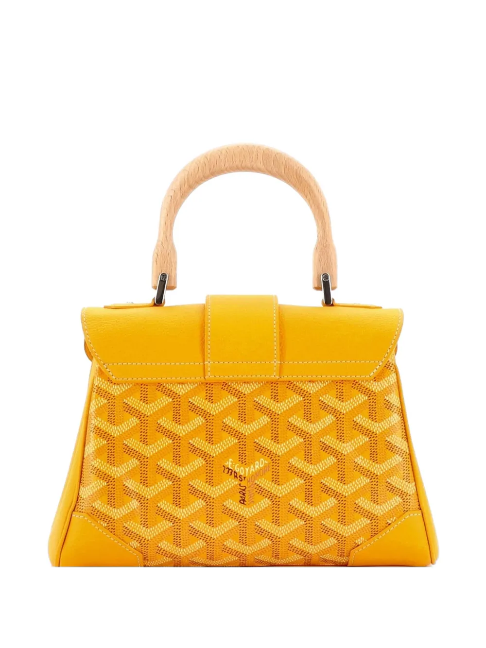  Goyard Pre-owned Sac Porté épaule Saigon à Anse Sur Le Dessus En Toile Enduite Et Cuir Format Mini - Orange 