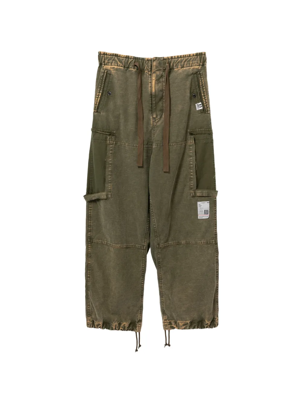 Maison MIHARA YASUHIRO cotton cargo pants - Verde