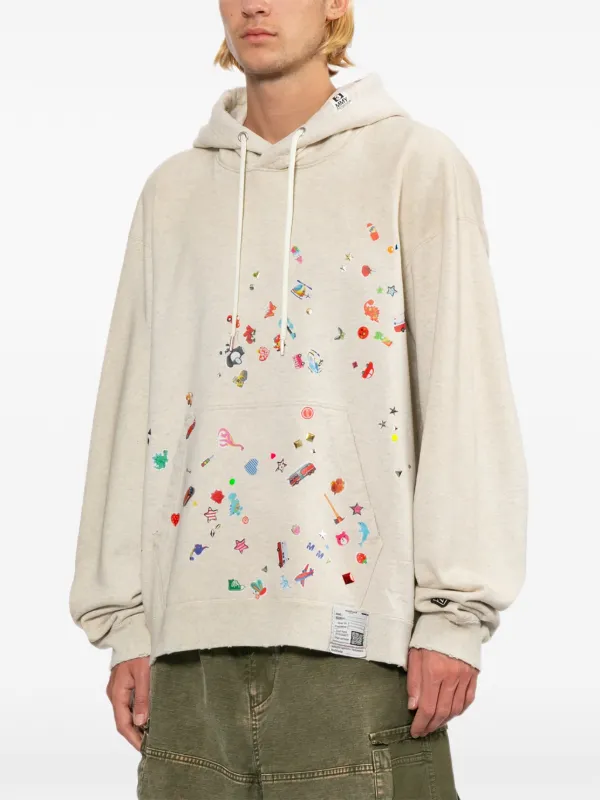 Maison MIHARA YASUHIRO グラフィック パーカー | グレー | FARFETCH JP