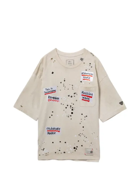 Maison MIHARA YASUHIRO T-Shirt mit verziertem Sticker