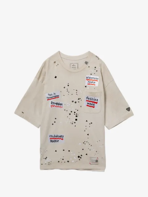 Maison MIHARA YASUHIRO embellished-sticker T-shirt