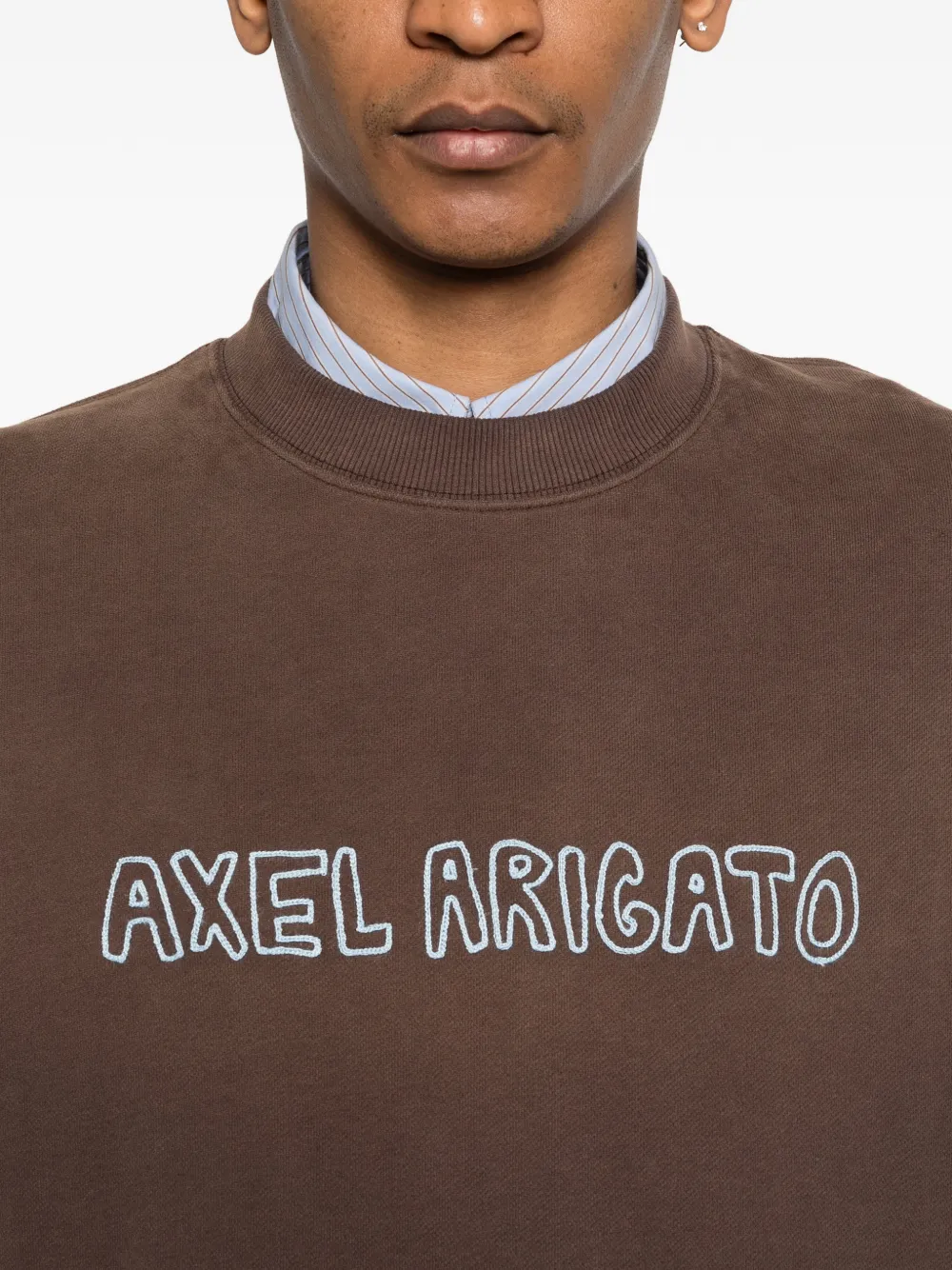 Axel Arigato Sweater met logo Bruin