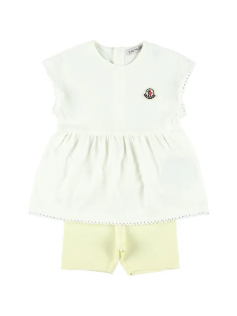 Moncler Enfant lace-trim shorts set