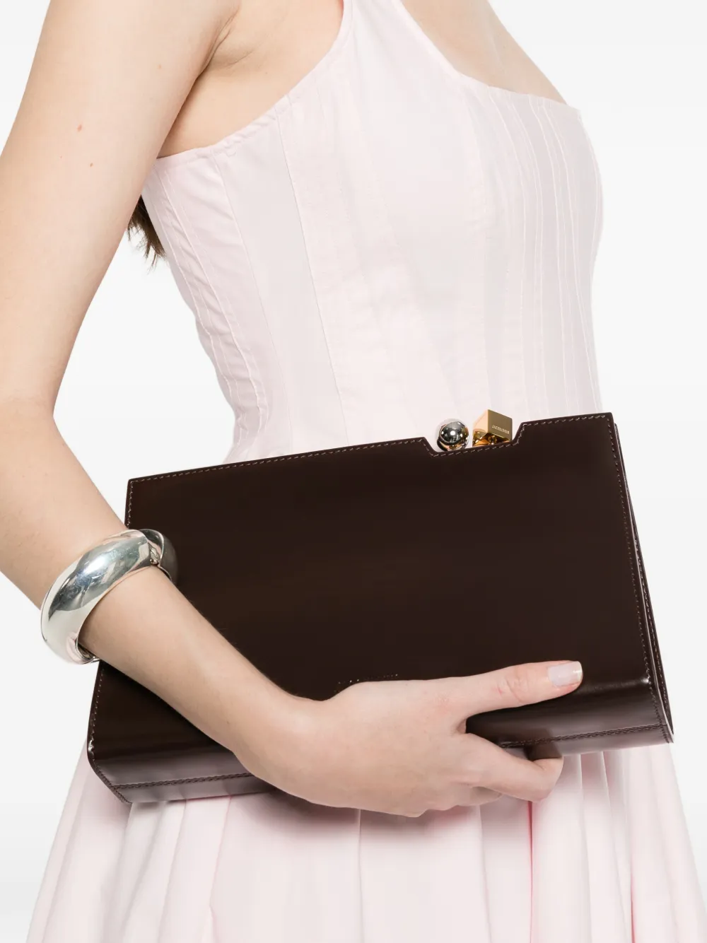 Jacquemus Salon top-handle clutch bag Rood