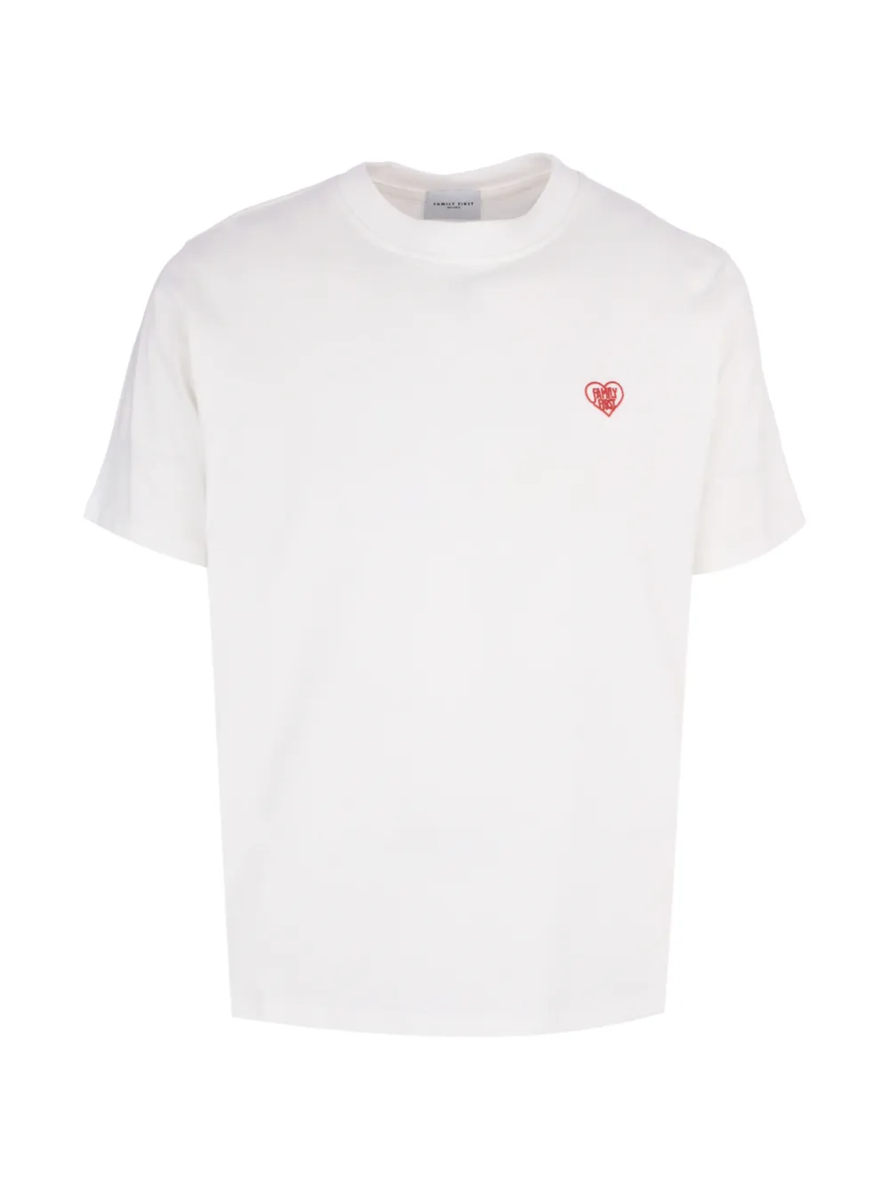 Family First T-shirt con stampa - Bianco