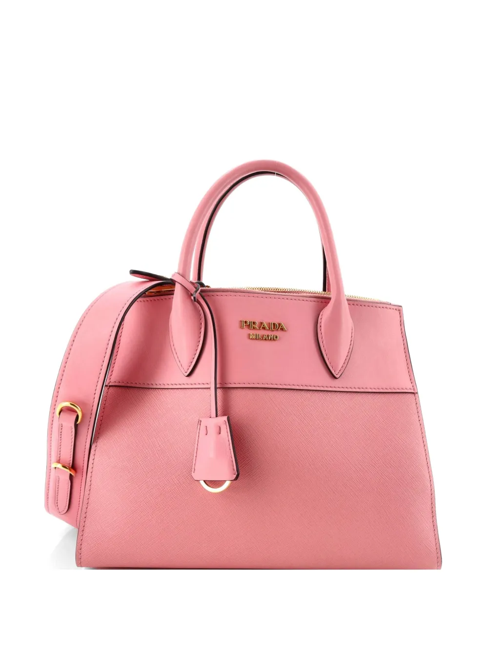 Prada Pre-Owned Paradigme Tote Saffiano with City Calf Small satchel - Rosa