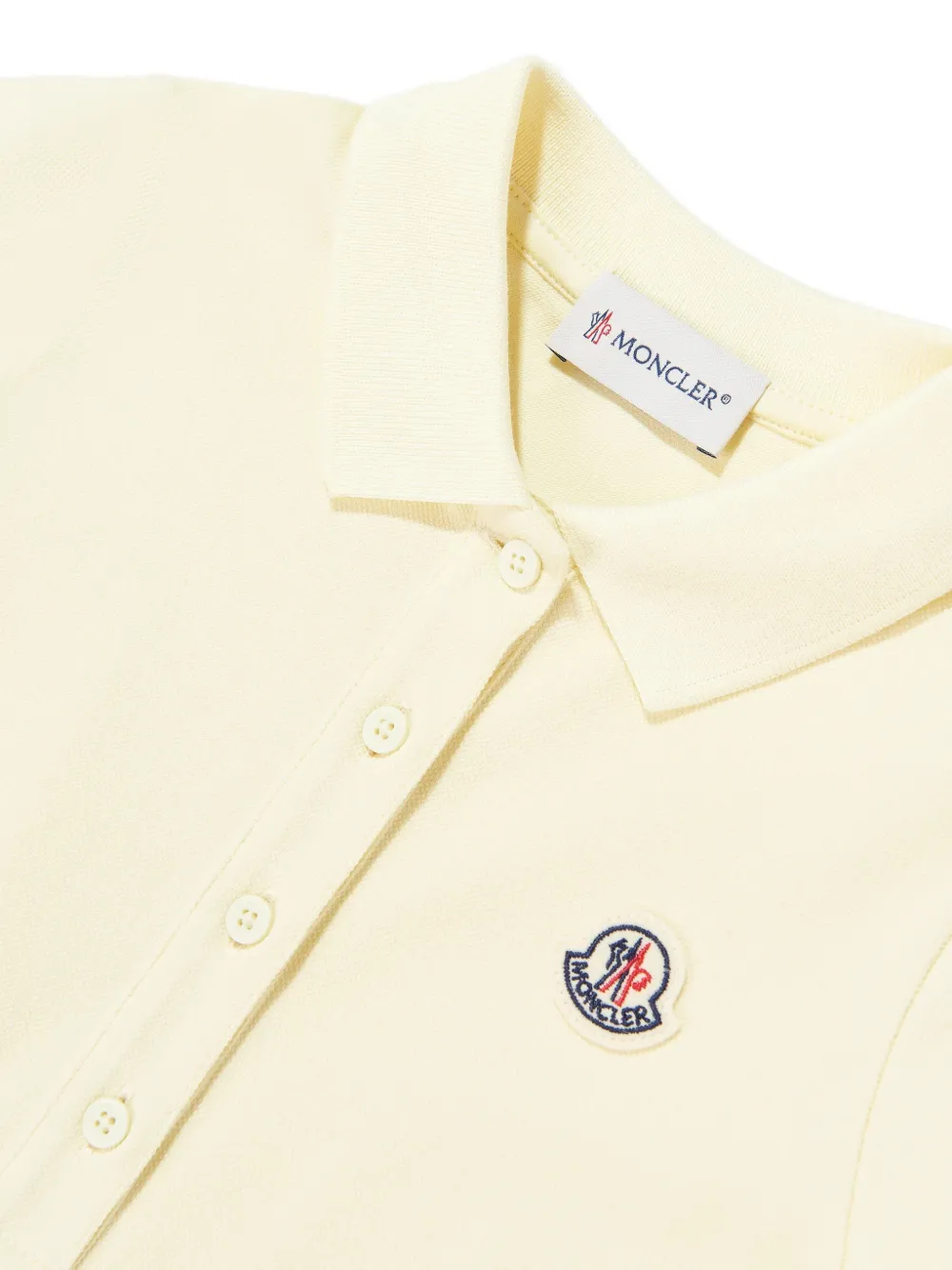 Moncler Enfant Jurk met logopatch Geel