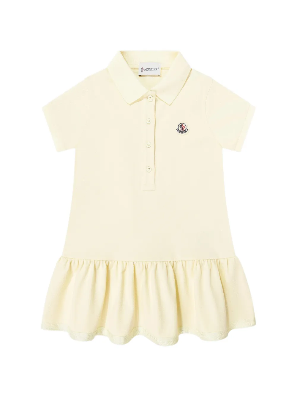 Moncler Enfant Jurk met logopatch Geel