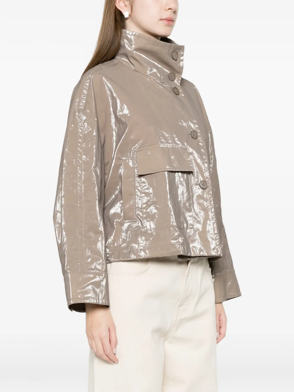  Duno Button Flap-pocket Jacket - Neutrals 