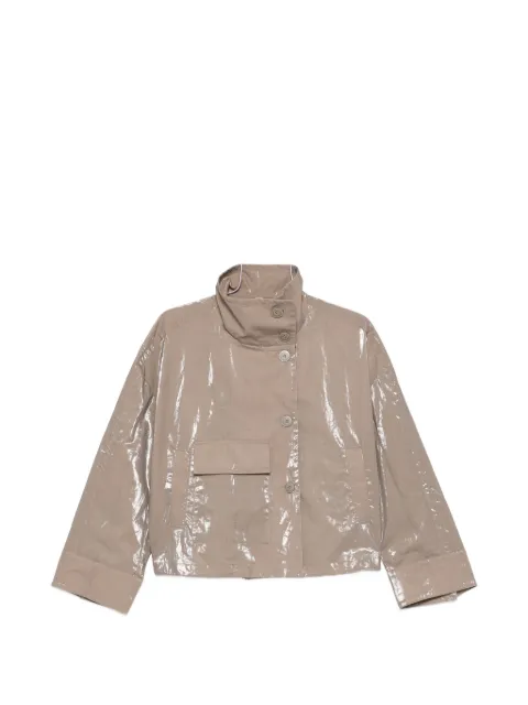 Duno button flap-pocket jacket