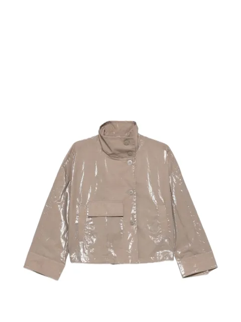 Duno button flap-pocket jacket