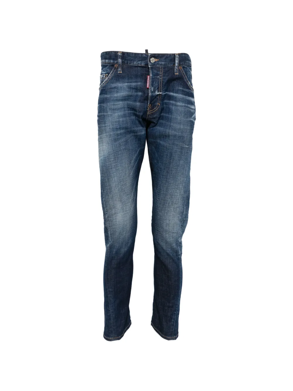 DSQUARED2 logo-patch belt-loop jeans | Blue