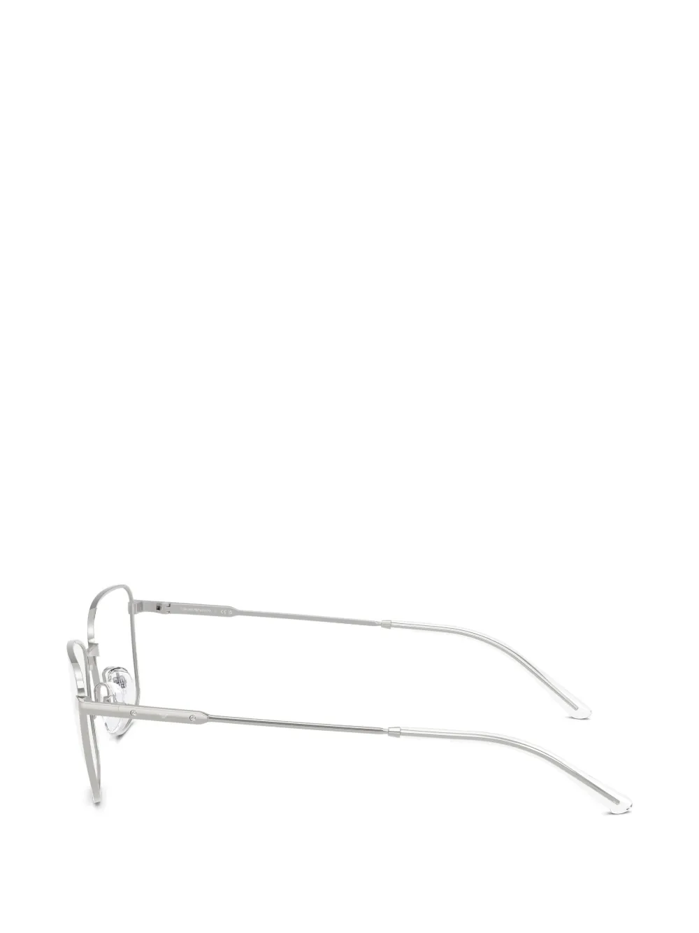 Emporio Armani Square-frame Glasses - Silver 