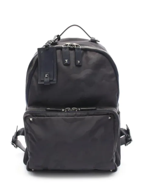 Valentino Garavani Pre-Owned 2000s Rockstud camouflage leather backpack