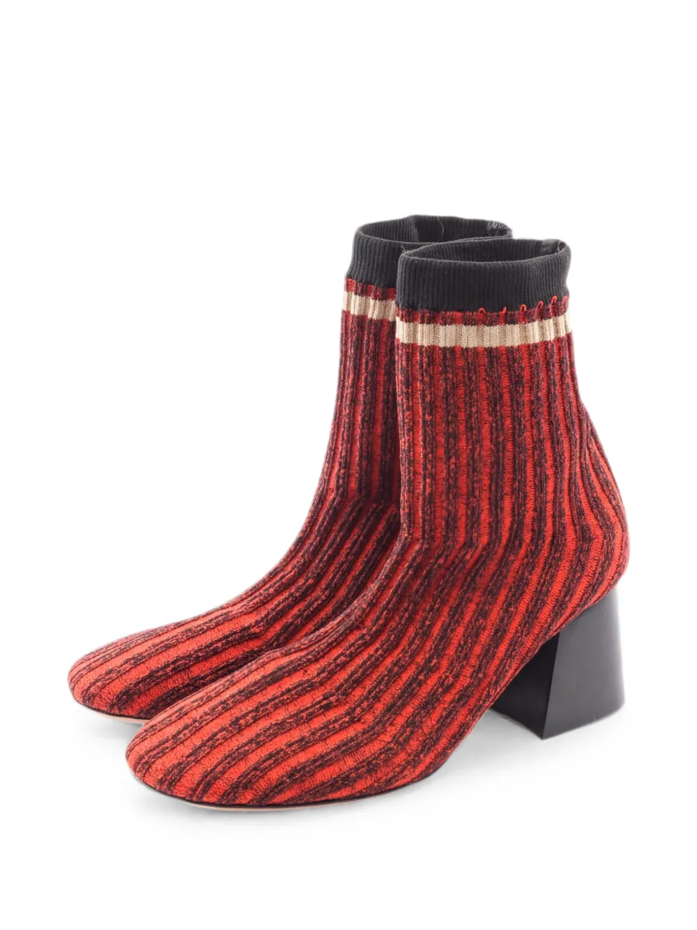 Celine Pre-Owned 2010s gestrickte Stiefel - Rot