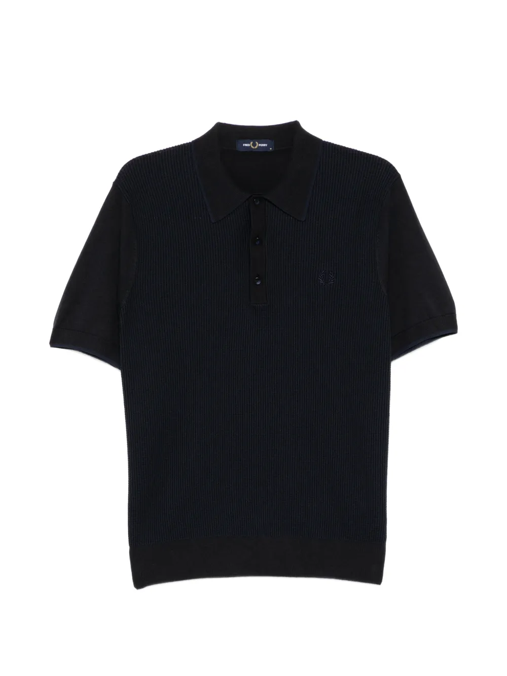 Fred Perry tonic waffle polo shirt - Nero