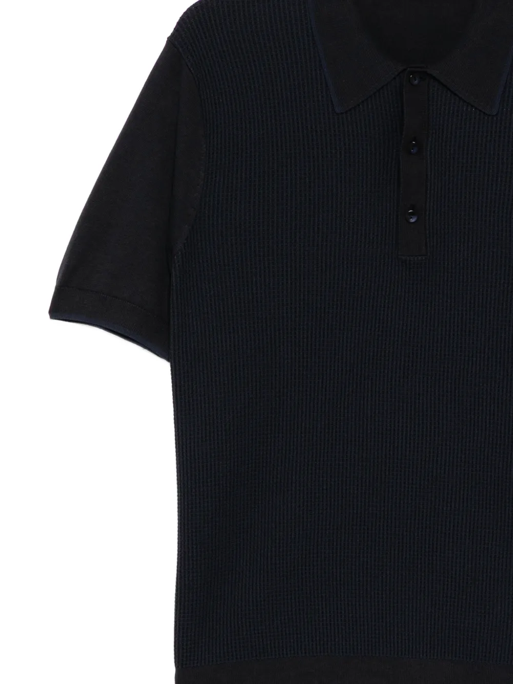 Fred Perry Tonic poloshirt met wafelpatroon Zwart