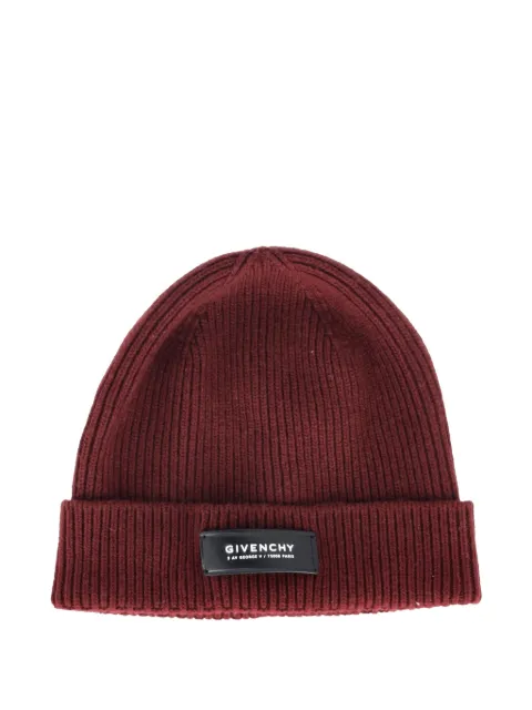 Givenchy Pre-Owned gorro tejido de canalé