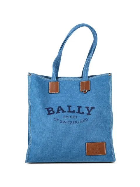 Bally Crystalia denim tote bag