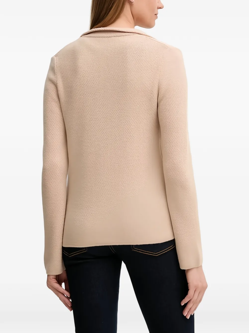 Benetton Vest met opgestikte zak Beige