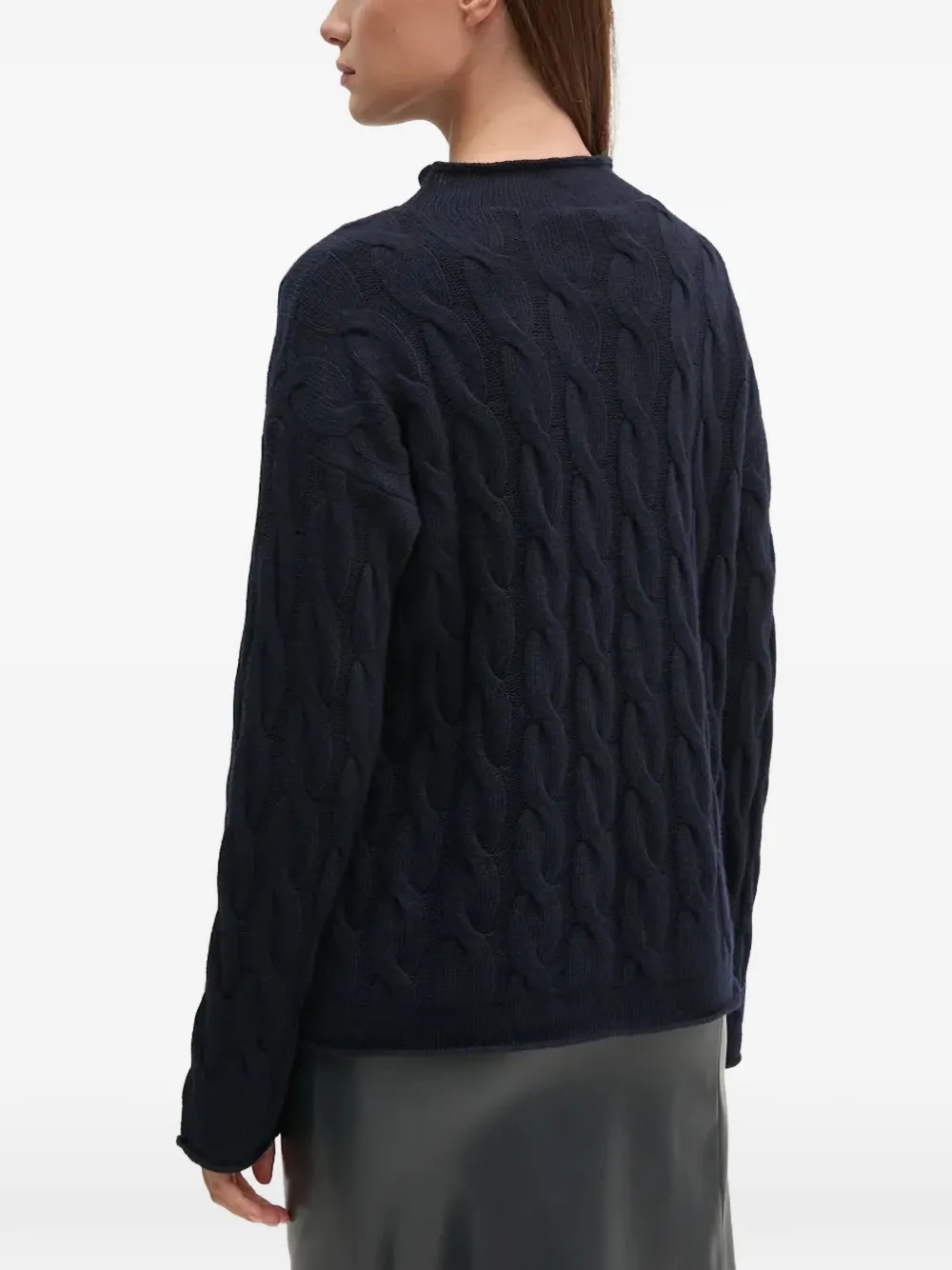 Benetton Kabelgebreide trui Blauw