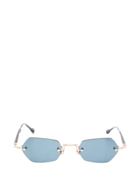 Matsuda 几何形无框太阳眼镜