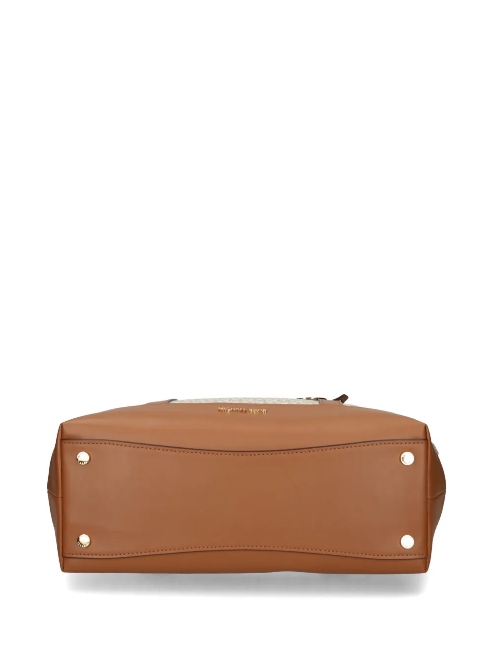 Michael Kors Grote Temple shopper met monogram-bedel Beige