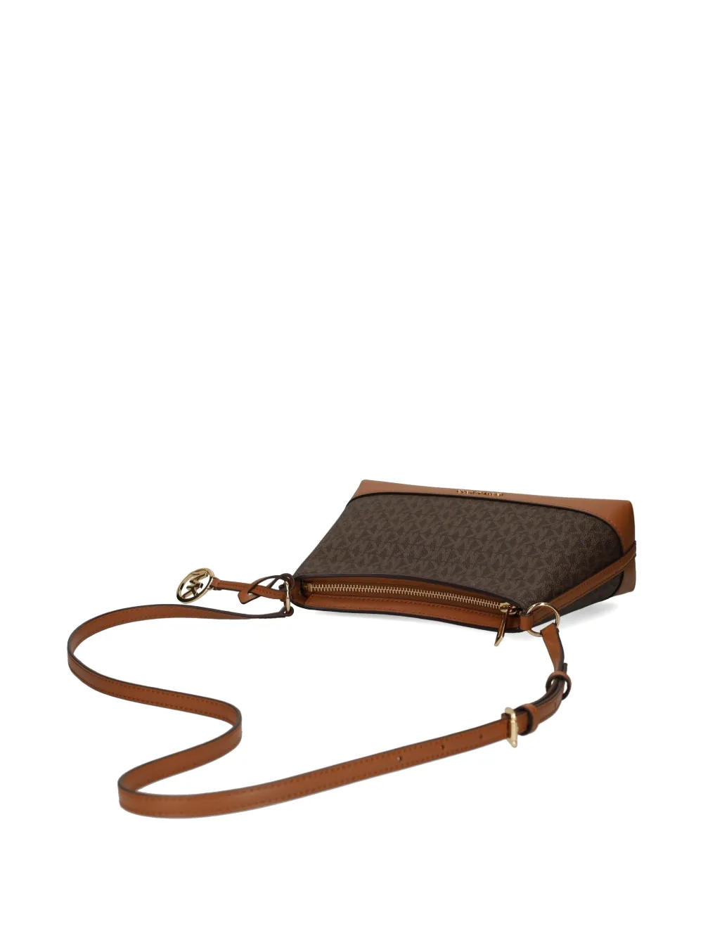 Michael Kors Crossbodytas met logo-bedel en monogram Bruin