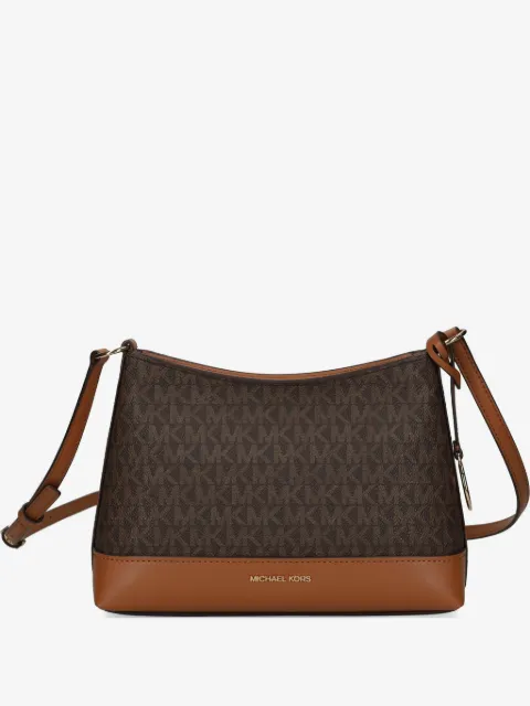 Michael Michael Kors logo charm monogram cross body bag