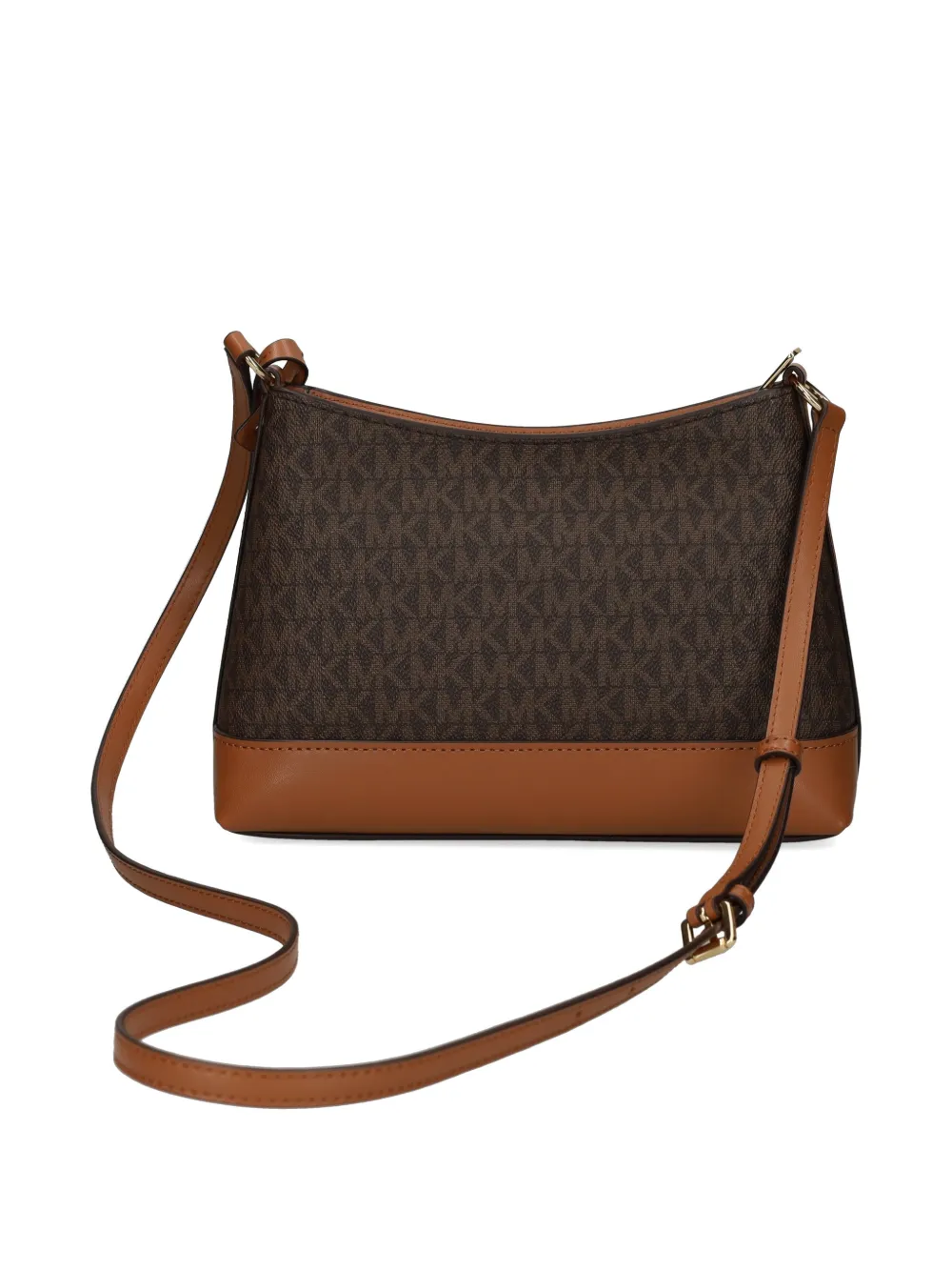 Michael Kors Crossbodytas met logo-bedel en monogram Bruin
