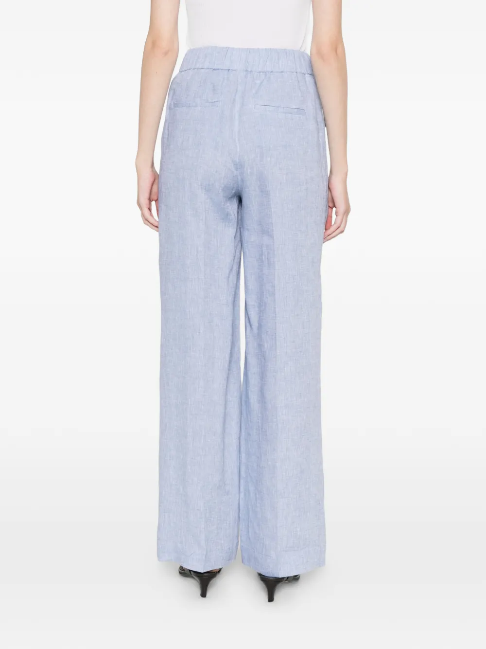Peserico Broek met trekkoord Blauw
