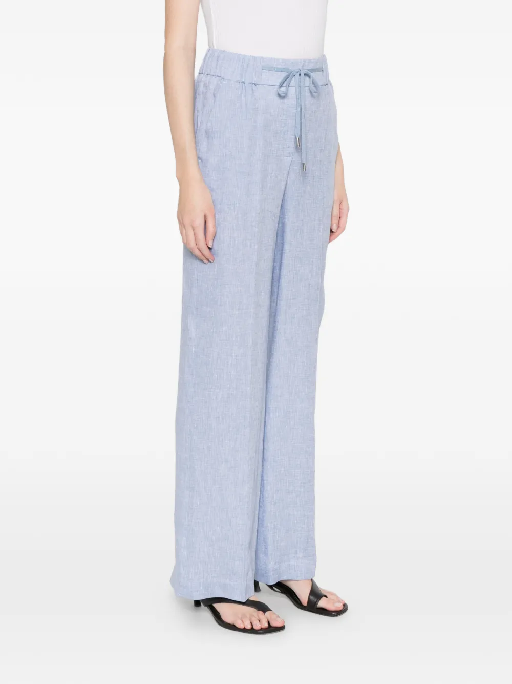  Peserico Drawstring Trousers - Blue 